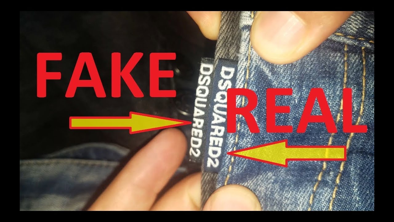 Real vs. Fake DSQUARED2 jeans. How to spot fake Dsquared