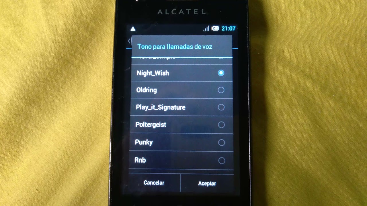 Alcatel s'pop - ringtones