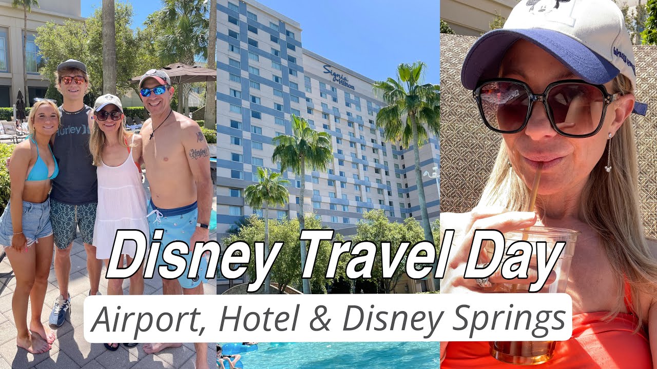 ДЕНЬ ПУТЕШЕСТВИЙ В ДИСНЕЙ | Аэропорт, регистрация и Disney Springs!