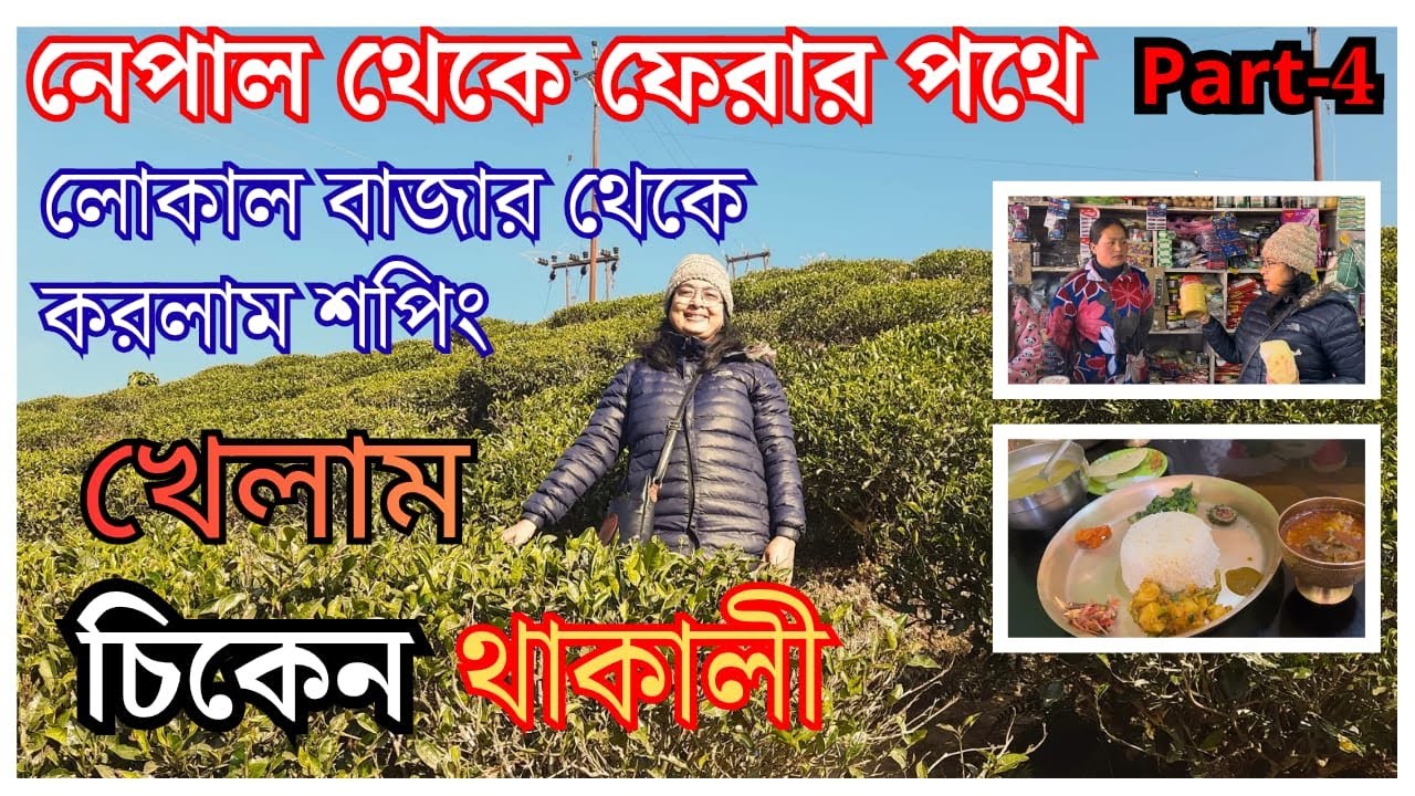 Nepal Road Trip | Nepal to Gopaldhara Tea Estate | Nepal Local Market | Nepali Food Thakali | Nepal