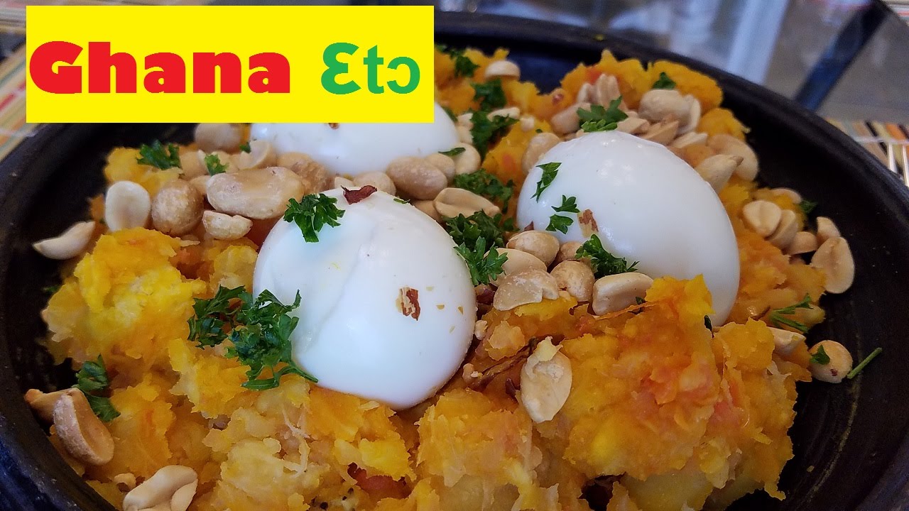 Delicious Ghana Ɛtɔ - Mashed Plantain with Peanuts