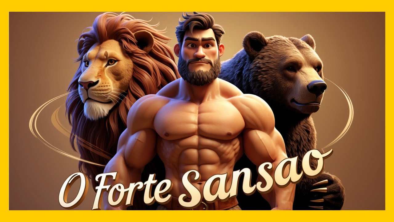 💪 O Forte Sansão l O Homem Mais Forte do Mundo l Música Gospel Infantil 💪