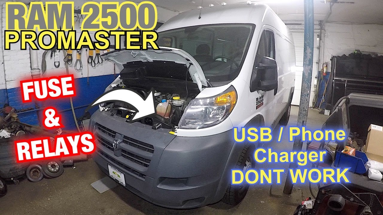 2018 Ram 2500 Promaster power socket and usb dont work blow fuse