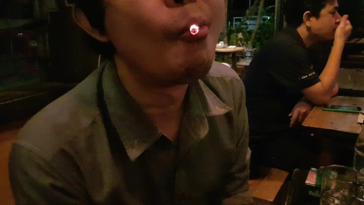 Smoking Trick : Cigarette in mouth