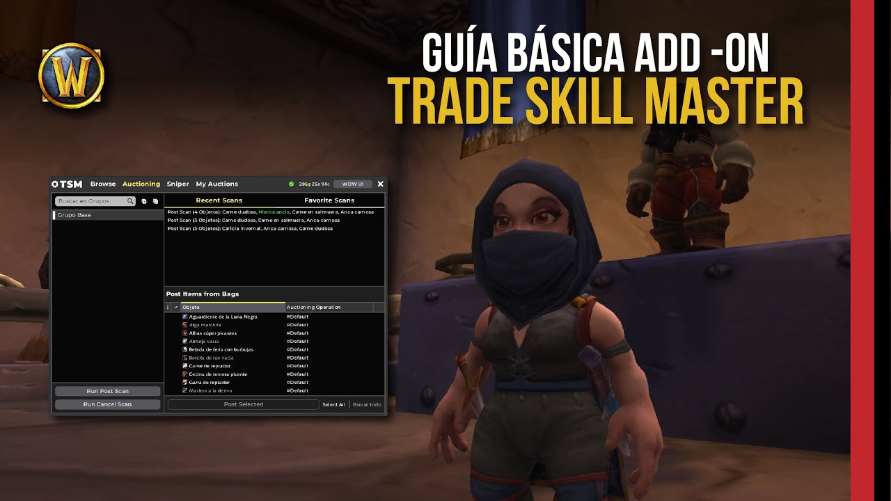 Trade Skill Master ADD ON [WOW] Guía