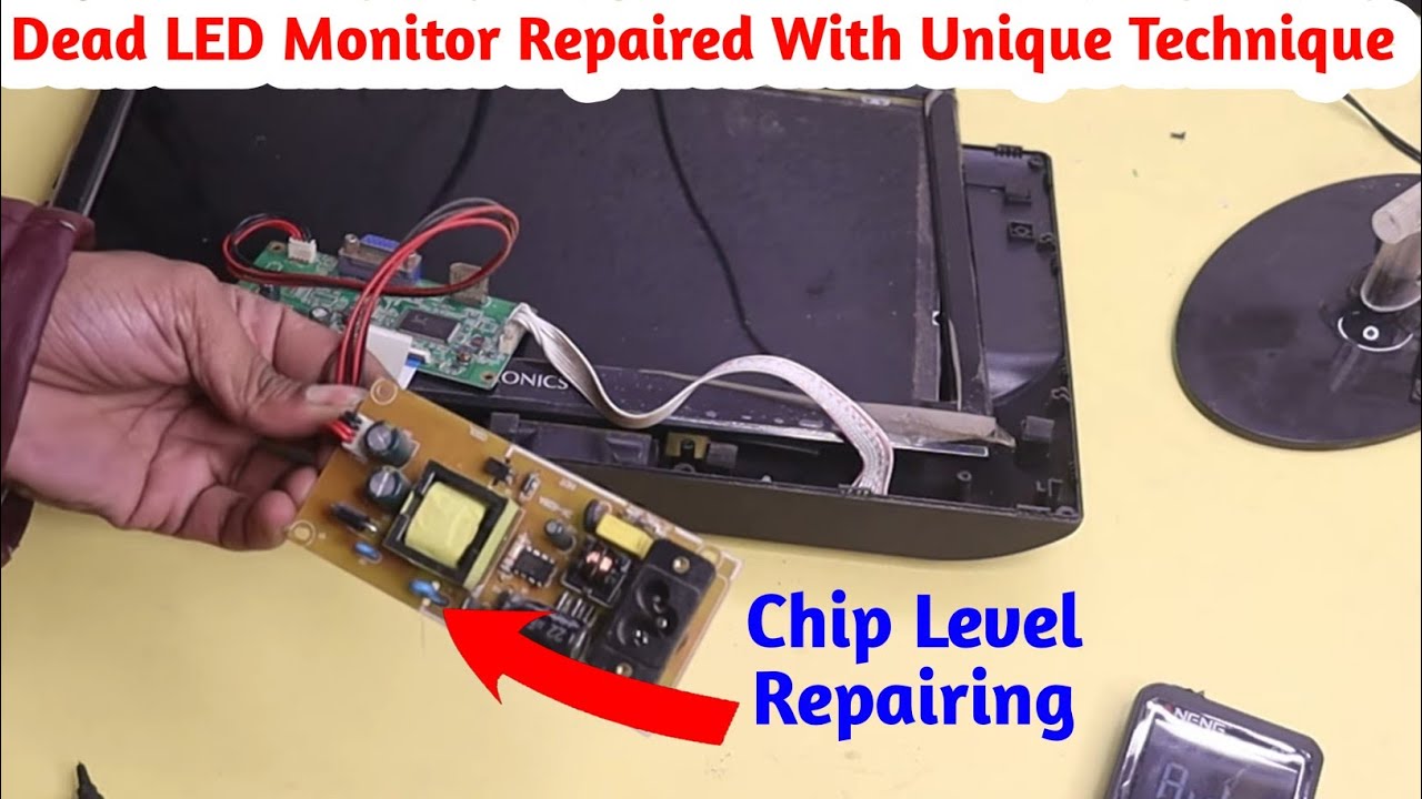LED Monitor Power Supply Repair Very Easy Way with Unique Technique