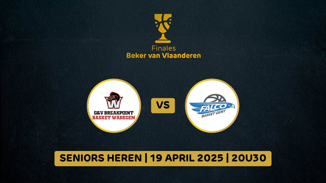 Finale #BVV2025 Heren: G&V Breakpoint Basket Waregem vs. BBC Falco Gent