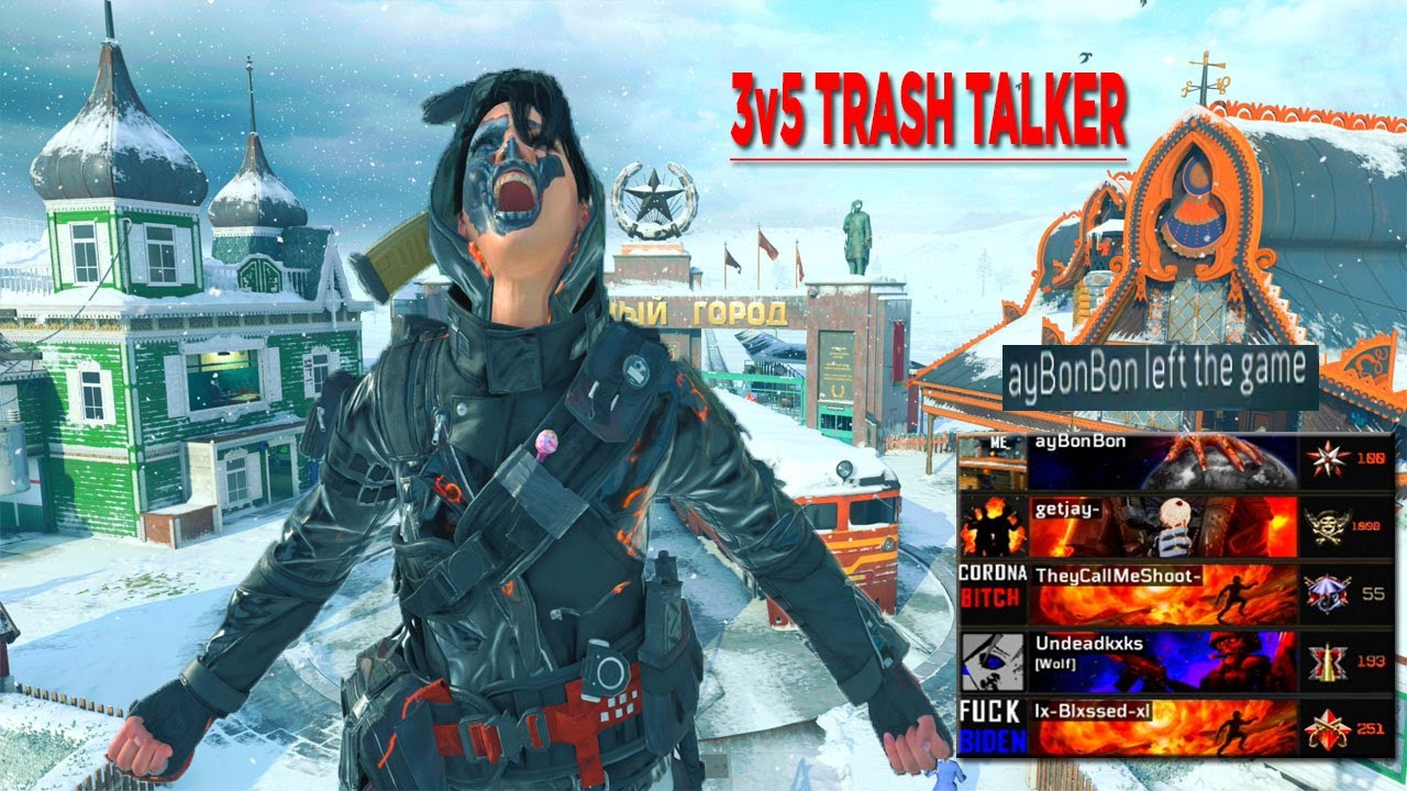 3V5 TRASH TALKER GETS EXPOSED HE RAGED QUIT COD BO4