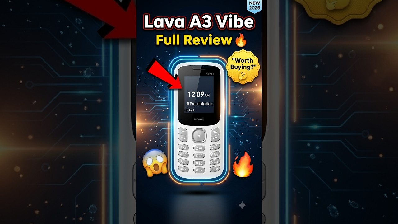 Lava A3 Vibe | Lava A3 Vibe Full Review | Best Keypad Phone | Lava New Keypad Phone