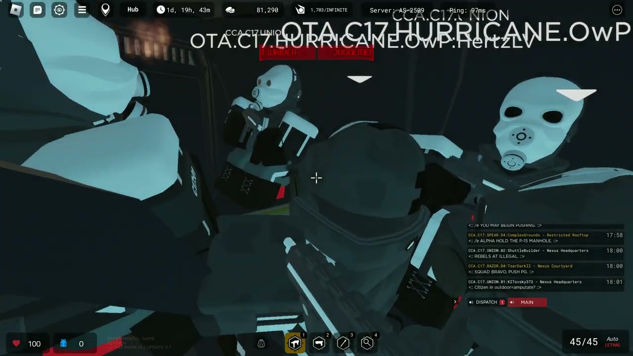 City 17 Roblox Judgement Waiver with Drop Ship!