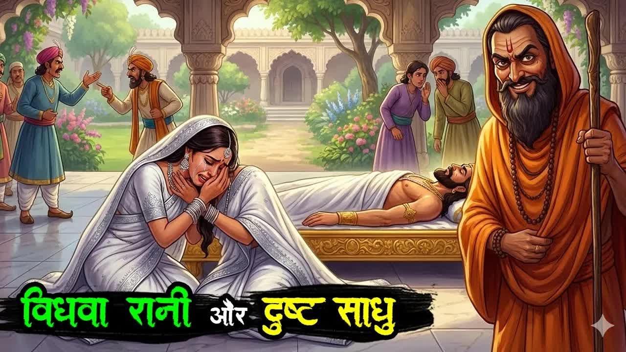 KTV729 विधवा रानी और षड्यंत्रकारी साधु, Man Ko Chhu Lene Wali 3 Kahaniya, New Hindi Story.