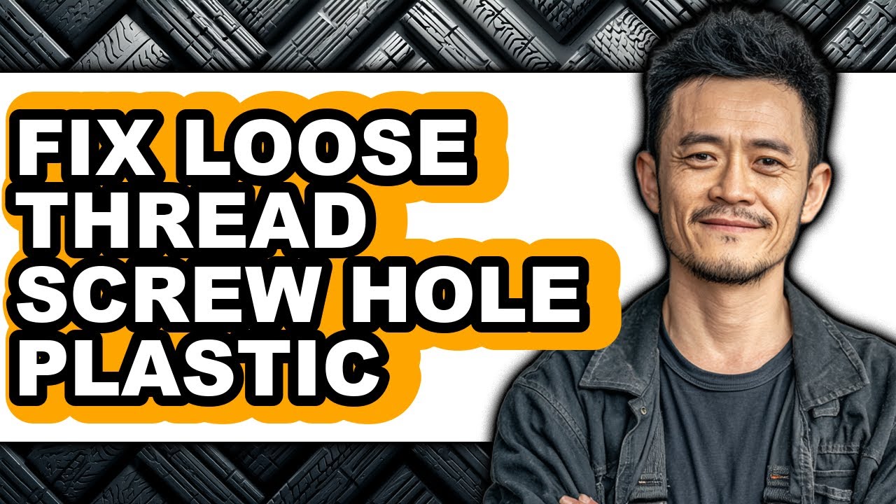 How to Fix Loose Thread Screw Hole Plastic (updated)