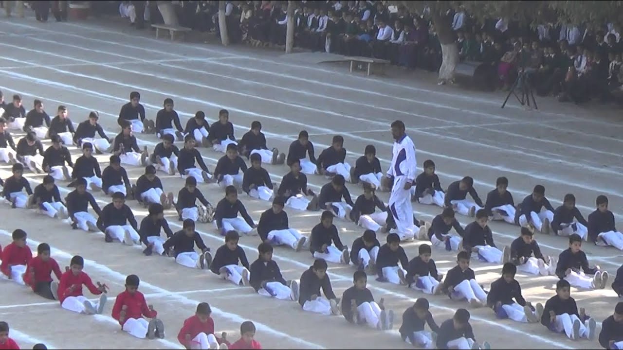 Sir Syed Public School PT Display by Students