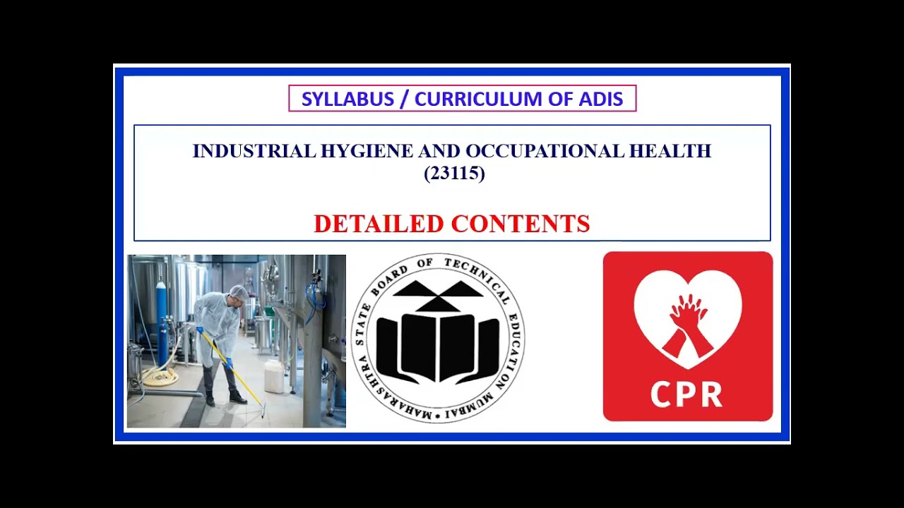 हिंदी मे - 23115 Industrial Hygiene and Occupational Health syllabus
