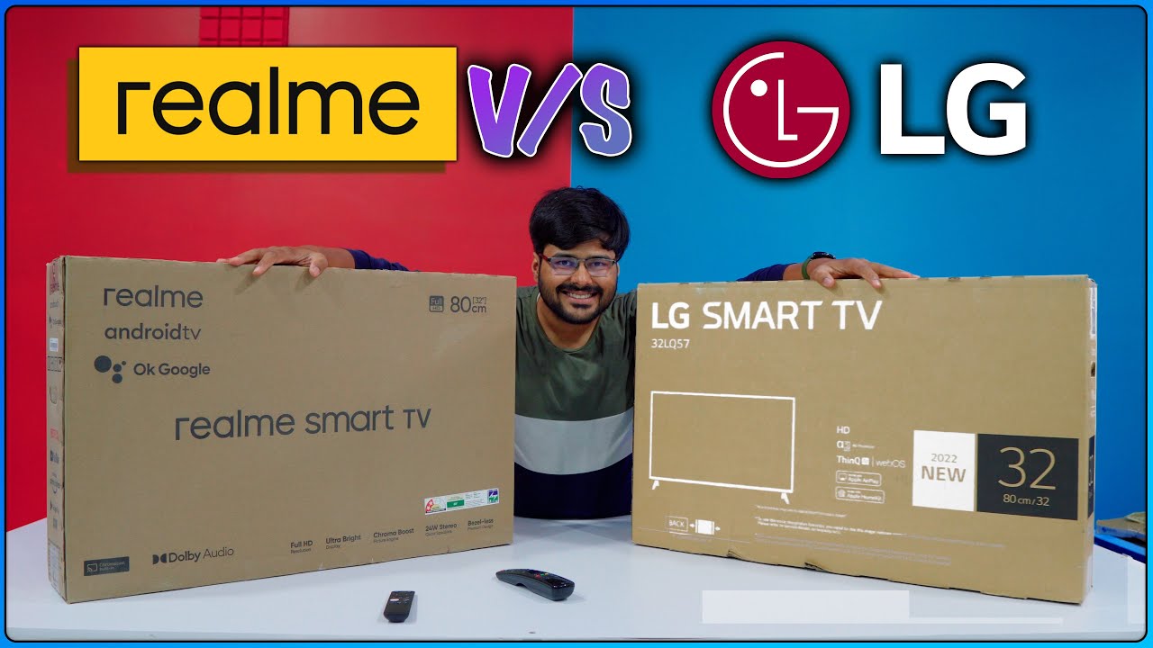 Realme Smart TV FULL HD vs LG LQ57 2022 Model 32 INCH TV Full In Depth Comparison ⚡📺⚡