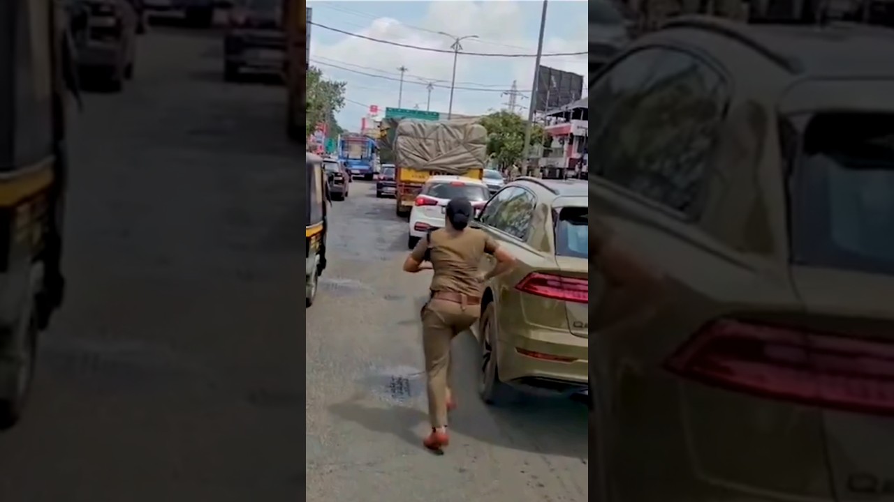 kerala Police makes way for ambulance! #trending #travel #roadrage #shorts #motovlog