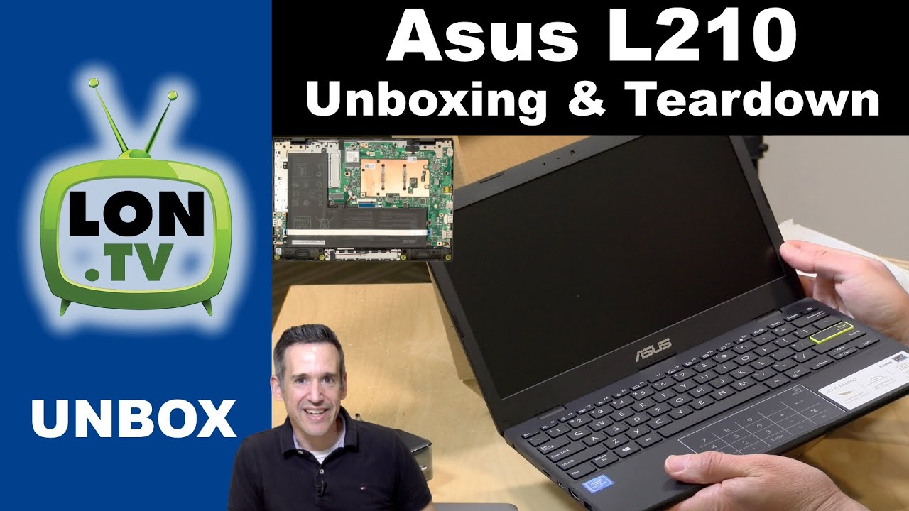 Распаковка, разборка и удаление Windows 10 S ноутбука Asus L210