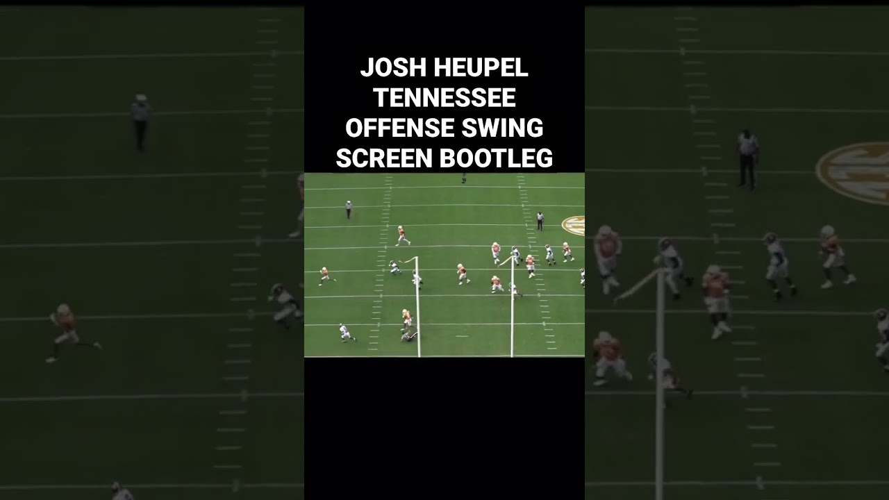 JOSH HEUPEL TENNESSEE OFFENSE SWING SCREEN BOOTLEG - FOOTBALL PLAYS FOR COACHES