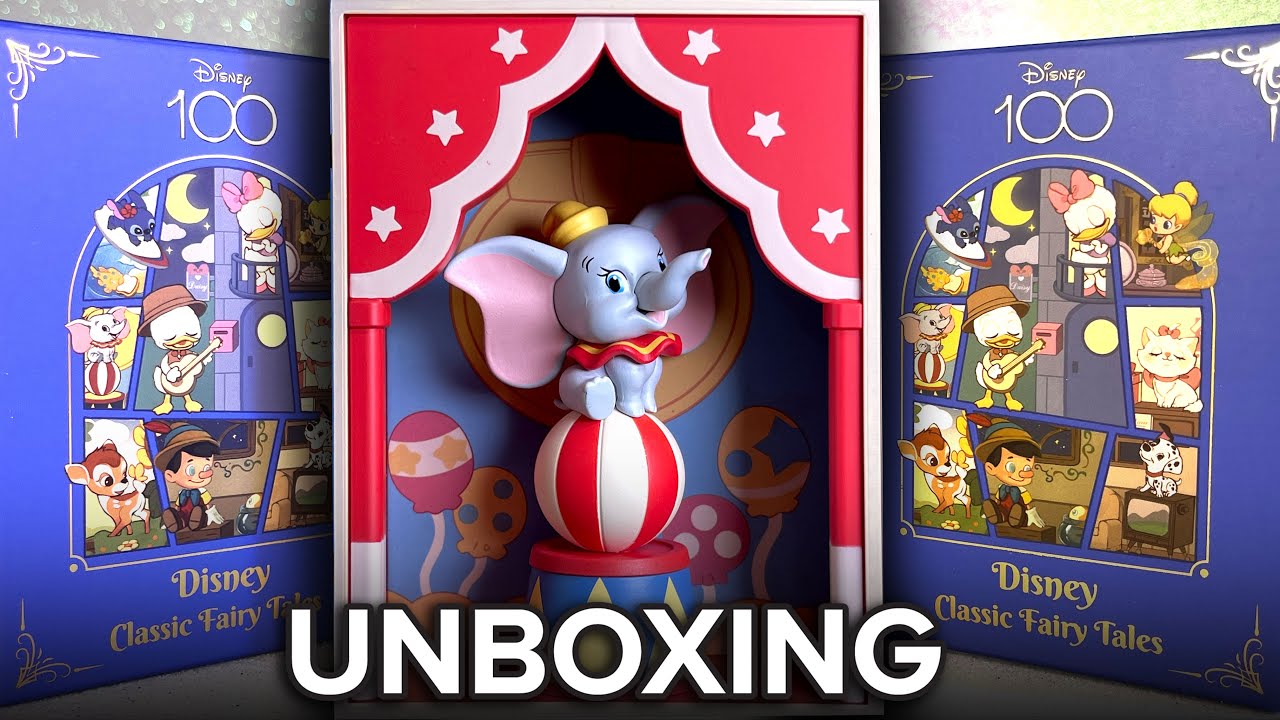 Unbox DISNEY 100 CLASSIC FAIRY TALES POP MART Blind Box Full Case Complete Set - 8 Mystery Boxes