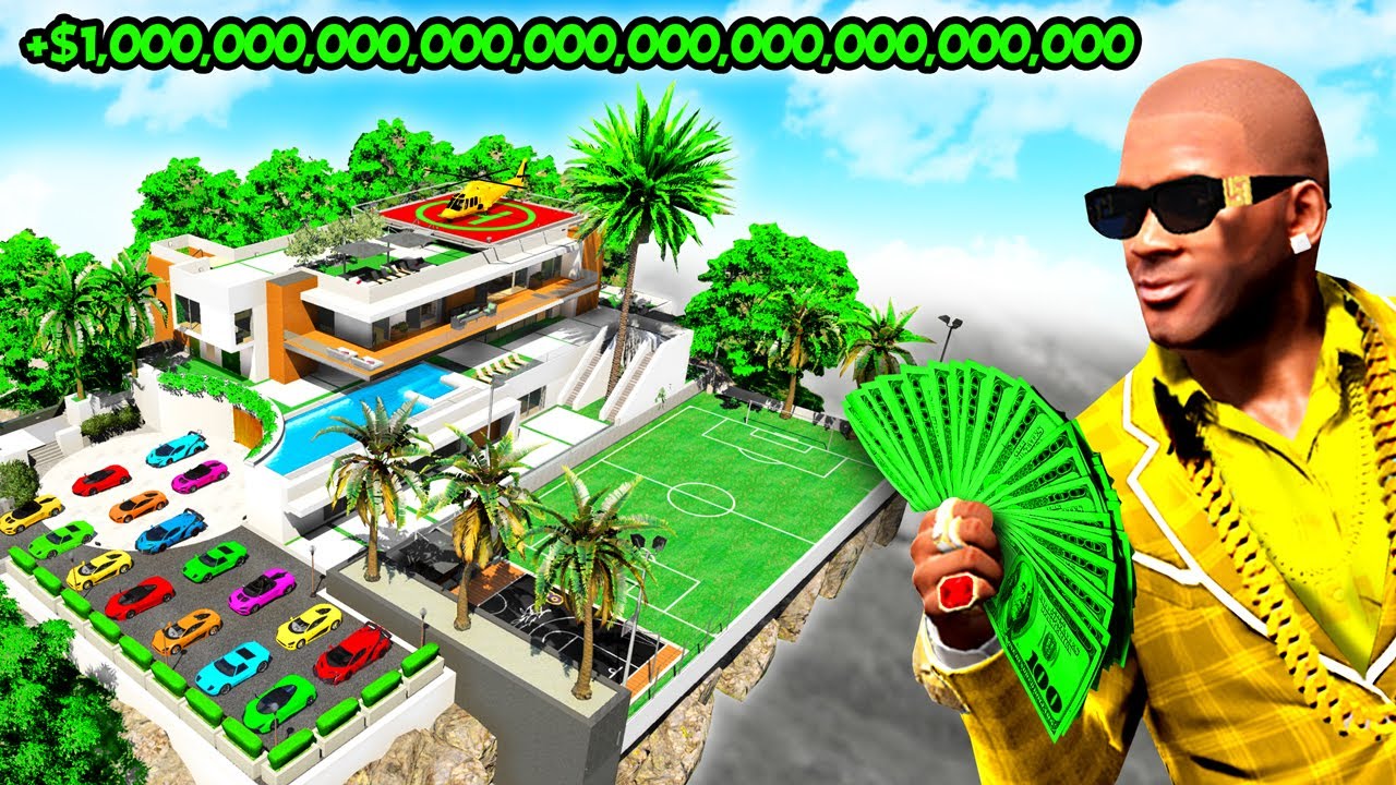 Franklin's NONILLIONAIRE HOUSE Upgrade in GTA 5!