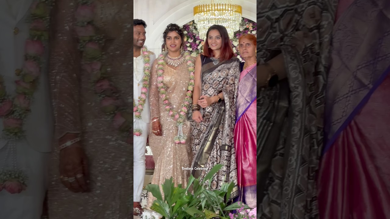 Prerana at Bigg Boss Soniya Akula Wedding Reception | Soniya Akula weds Yash Marriage