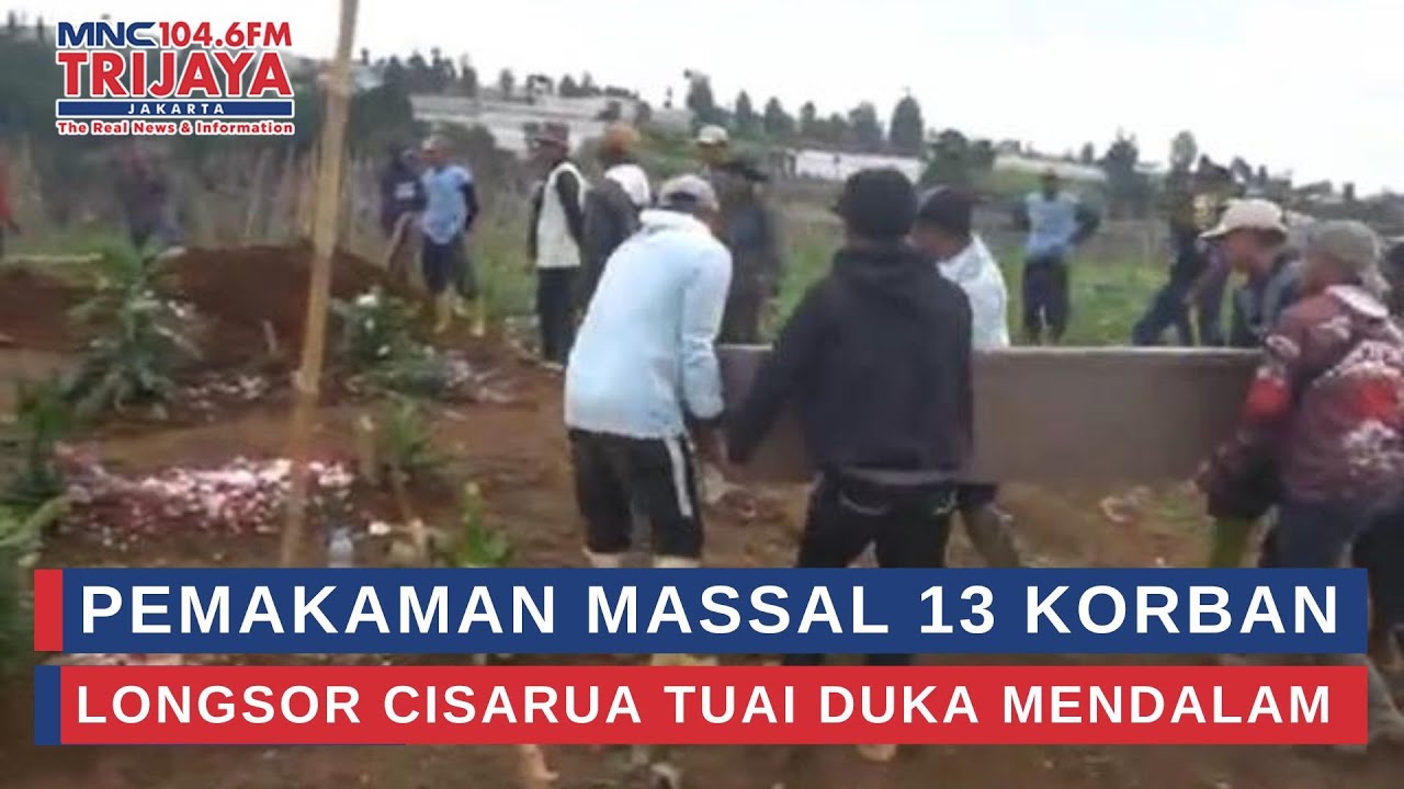 Pemakaman Massal 13 Korban Longsor Cisarua Tuai Duka Mendalam | Trijaya Update
