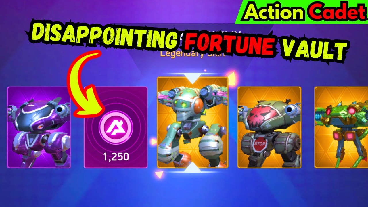 Another disappointing 😔😔 day with mech arena fortune vaults