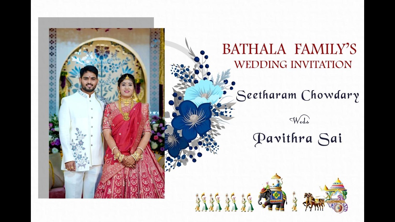 Seetharam Chowdary with Pavithra Sai