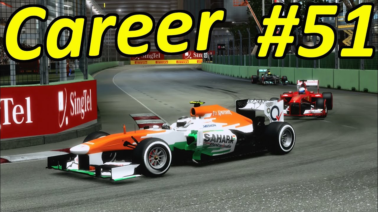 F1 2013 Singapore 100% Career Mode Part 51: Marina Bay
