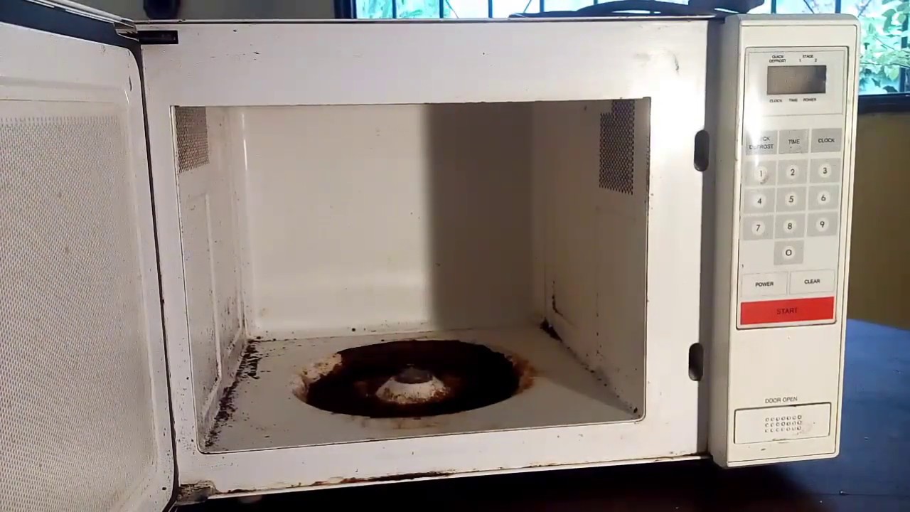 Pintar interior de horno microondas