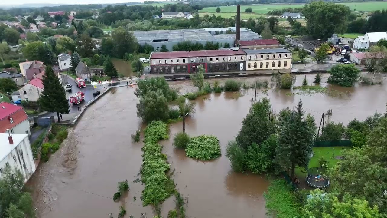 Sytuacja  na rzekach w Gryfowie Śląskim