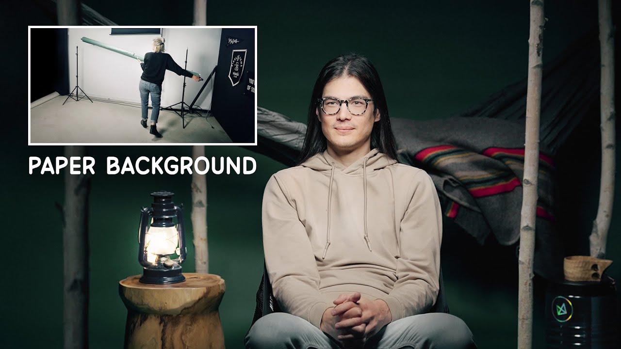How To Make A Camping Style Filming Set with BACKGROUND PAPER | Heading: NORTH Set Build