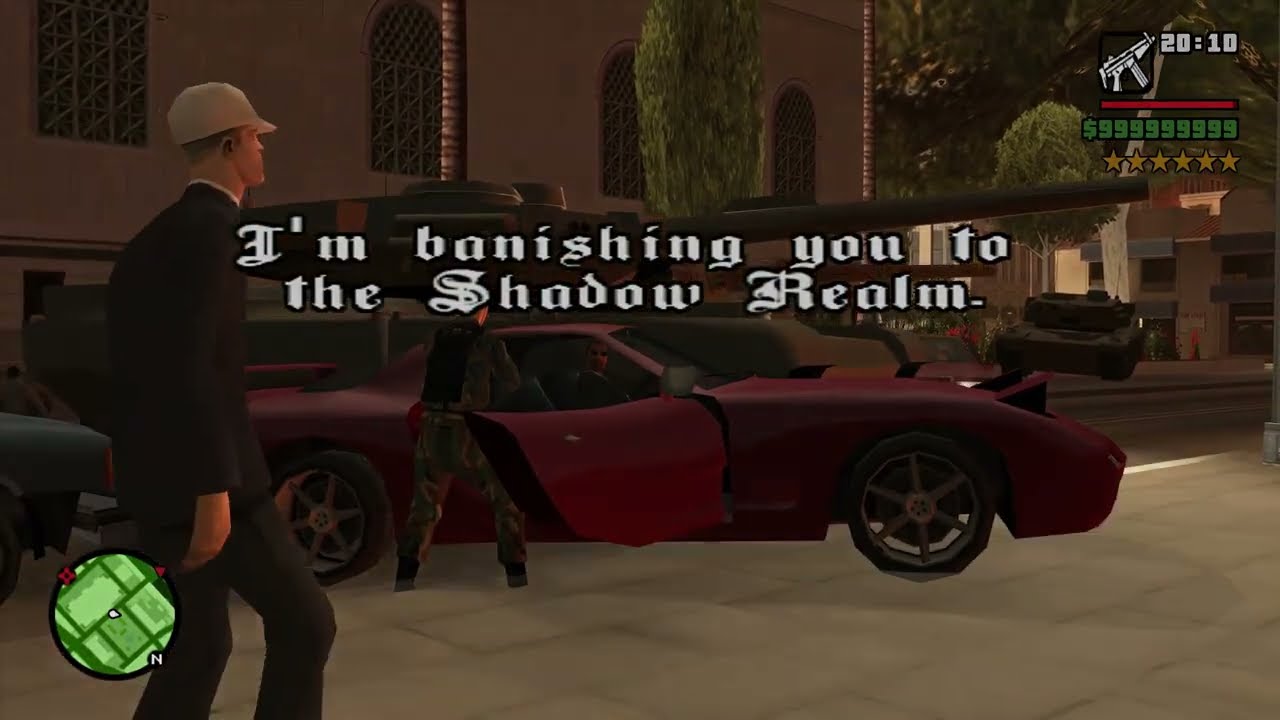 GTA San Andreas: Busted, but the cops and text say 