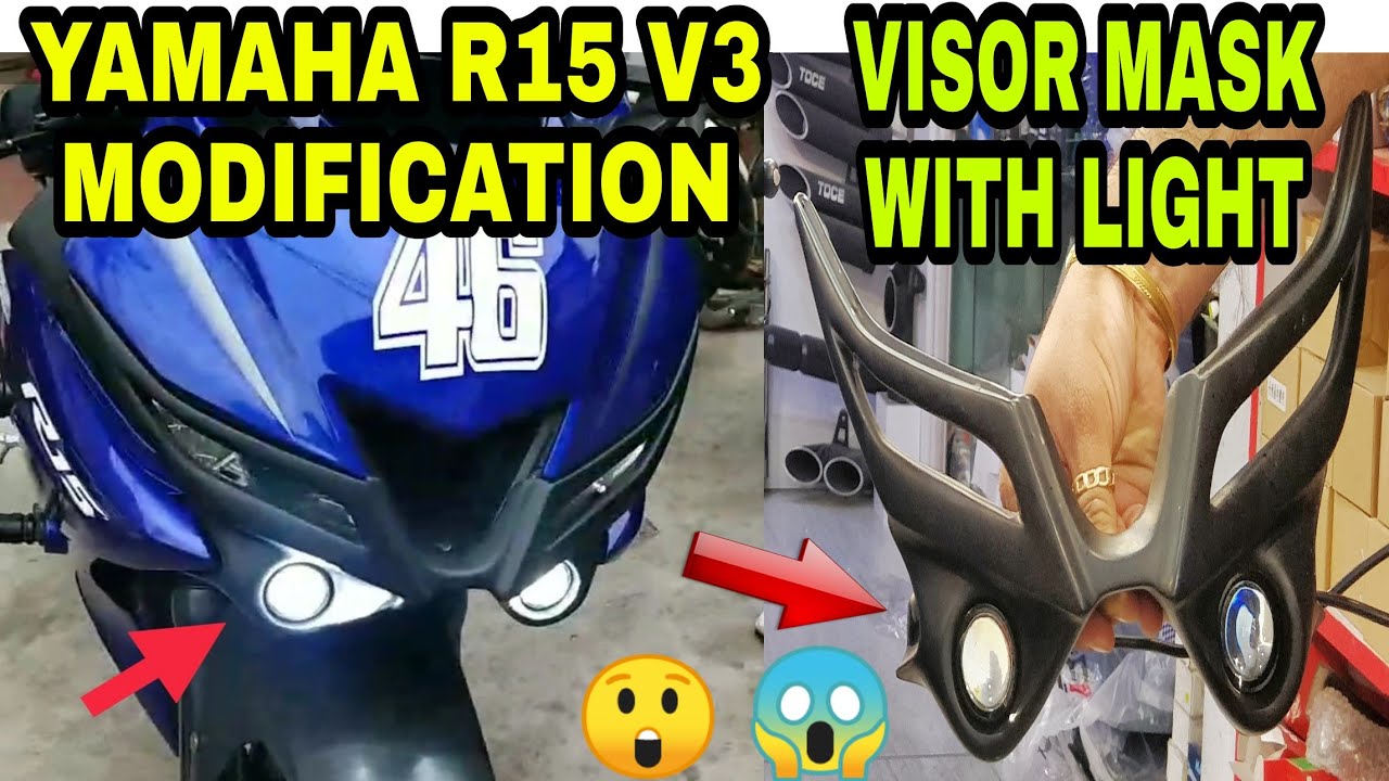 YAMAHA R15 V3 Modification With STYLISH Light | Bike Modification Karol Bagh | PGX | JD VLOGS DELHI