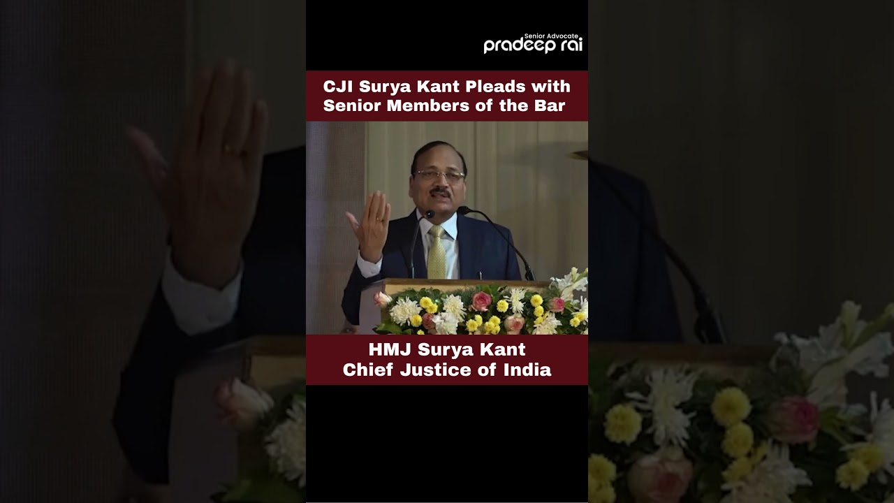 CJI Surya Kant Pleads with Senior Members of the Bar to.... 