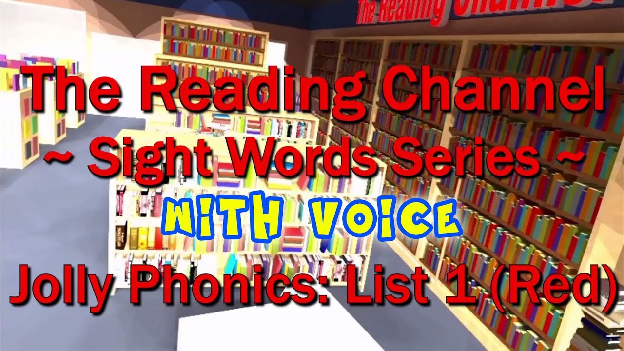 Jolly Phonics Sight Words RED List 1 (with Voice Pronunciation)