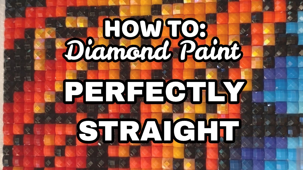 How to Get Perfectly Straight Drills when Diamond Painting - Tips for Square Drills