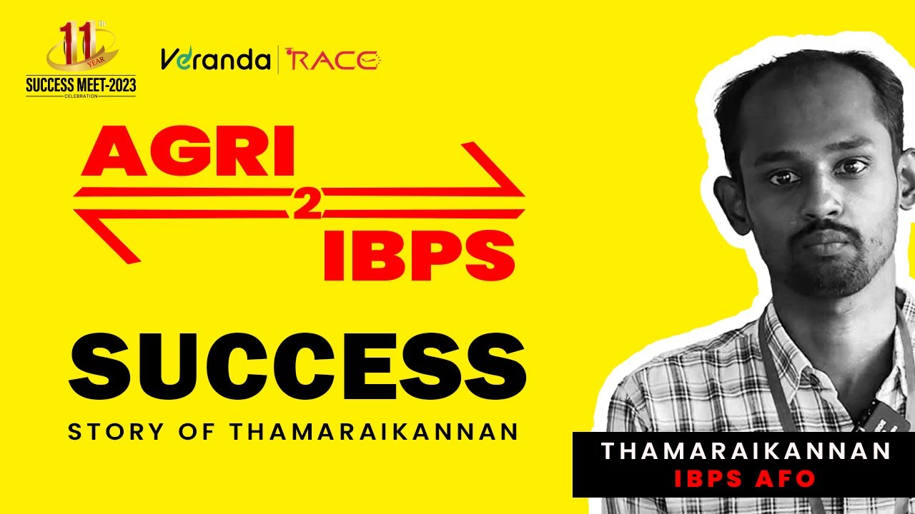 B.Sc Agriculture to IBPS AFO - ThamaraiKannan , IBPS AFO | 11th Success meet | 7305092269 | Race