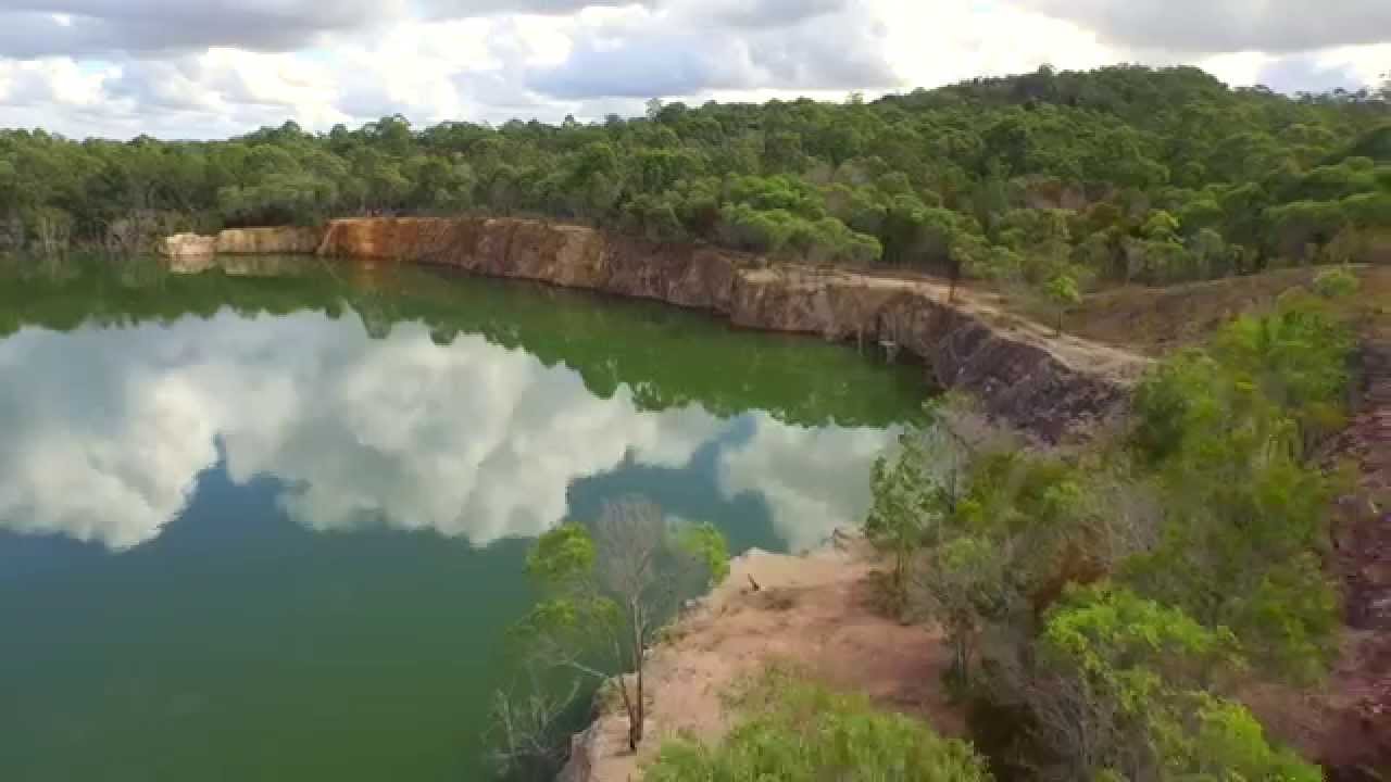 Cliff Jumpers of Karawatha Quarry - Drone point of view