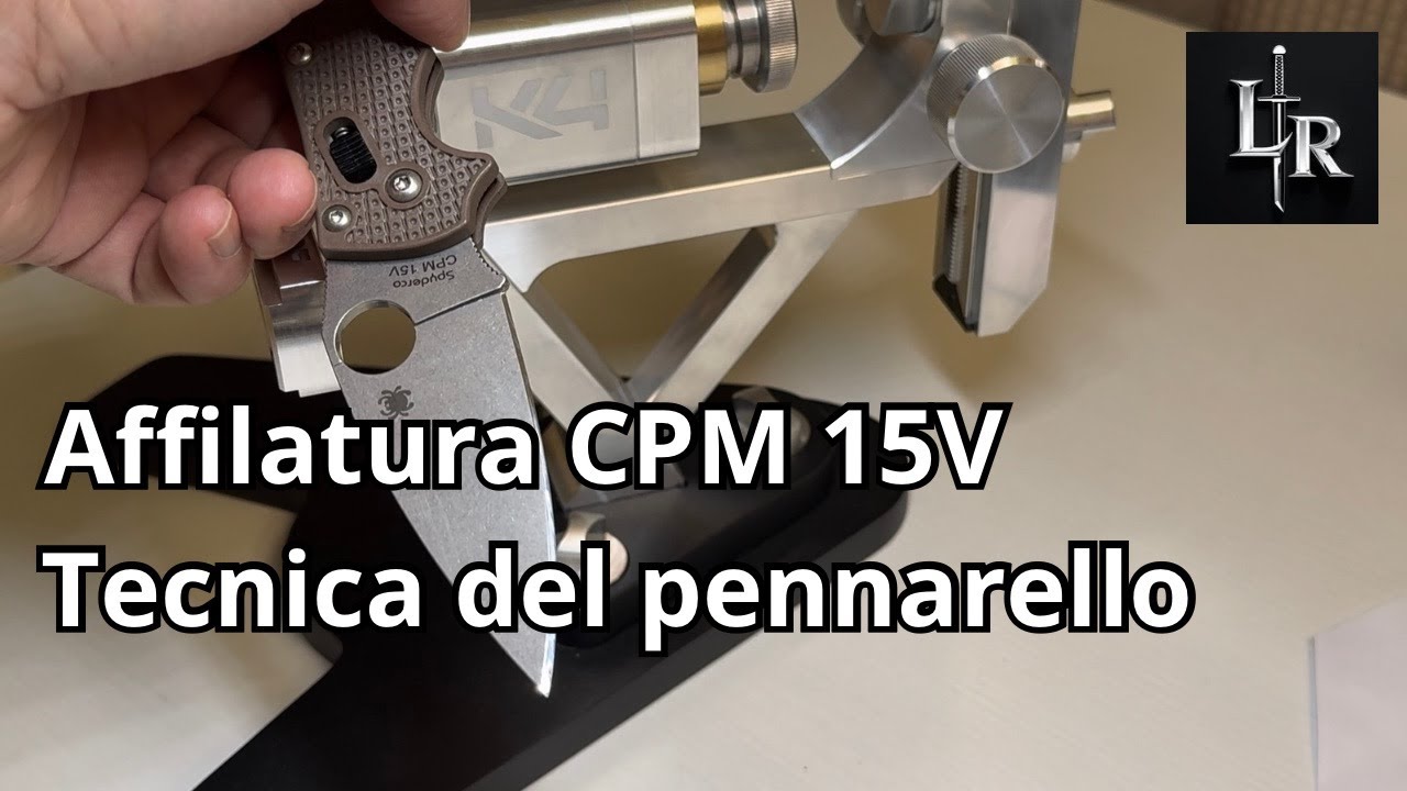 Affilatura CPM 15V ! Usiamo la tecnica del pennarello con pietre Alpha e K4 TSPROF