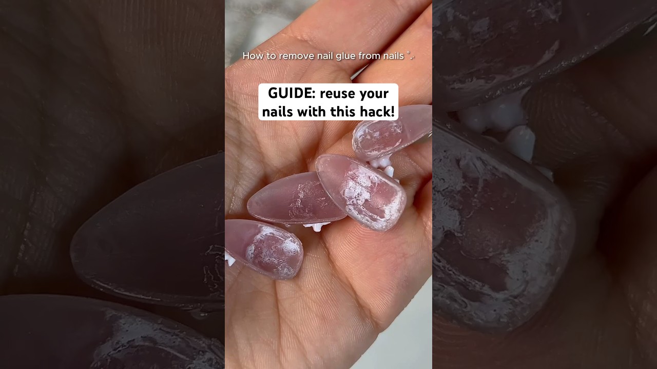 HOW TO REUSE YOUR PRESS-ONS‼️ Your Favs at Nailevated.com #pressonnails #beautytips #tutorial #howto