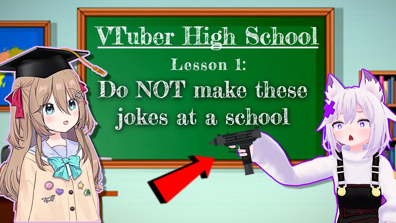 Neuro sama and Filian go to my VTuber School