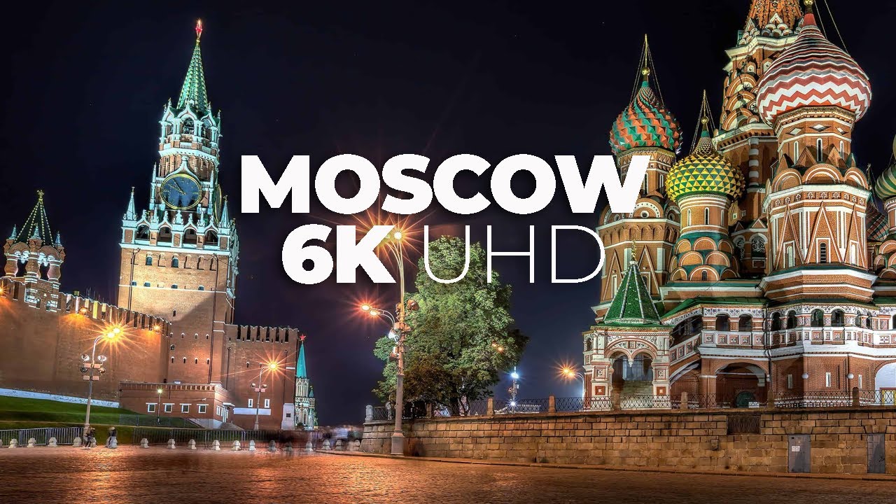 FLYING OVER MOSCOW (4K UHD) 30 minute Ambient Drone Film + Music for beautiful relaxation.