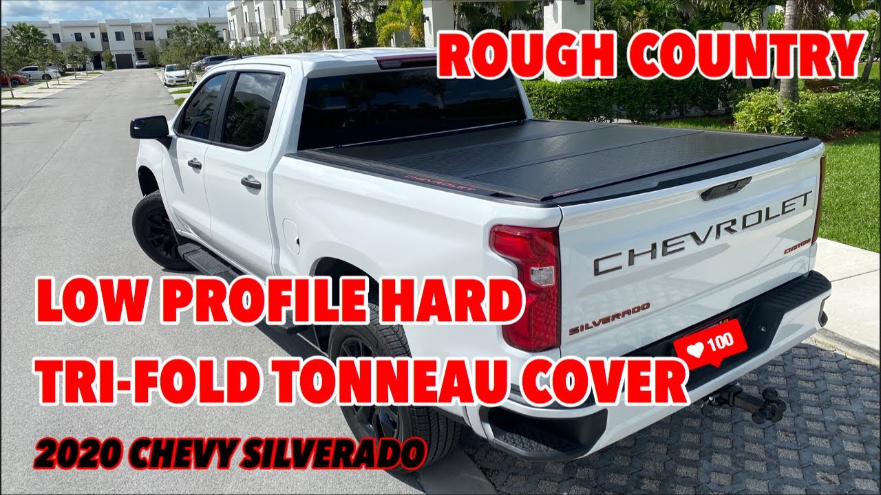 ROUGH COUNTRY Low Profile Hard Tri-Fold Tonneau Cover GM for the 2020 Chevy Silverado Review