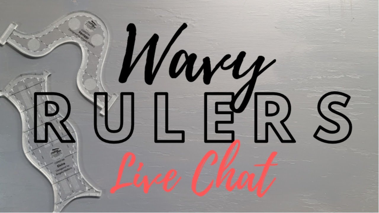 Live Chat with Angela Walters! Tips for Machine Quilting with Wavy Rulers