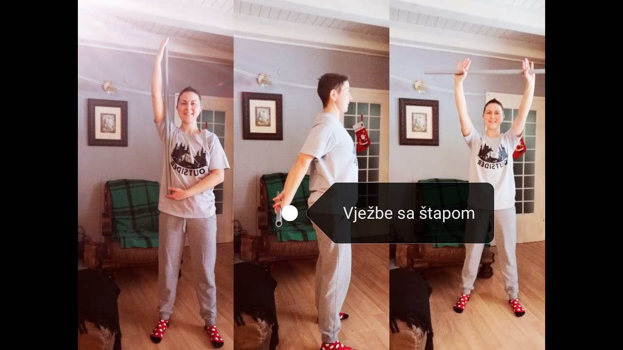 Vjezbe sa stapom za ramena