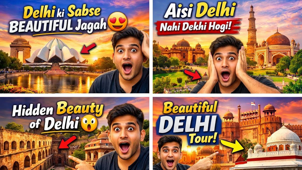 &ldquo;Delhi ki Sabse Khoobsurat Jagah😍 | Hidden Places of Delhi | Delhi Vlog 2026 