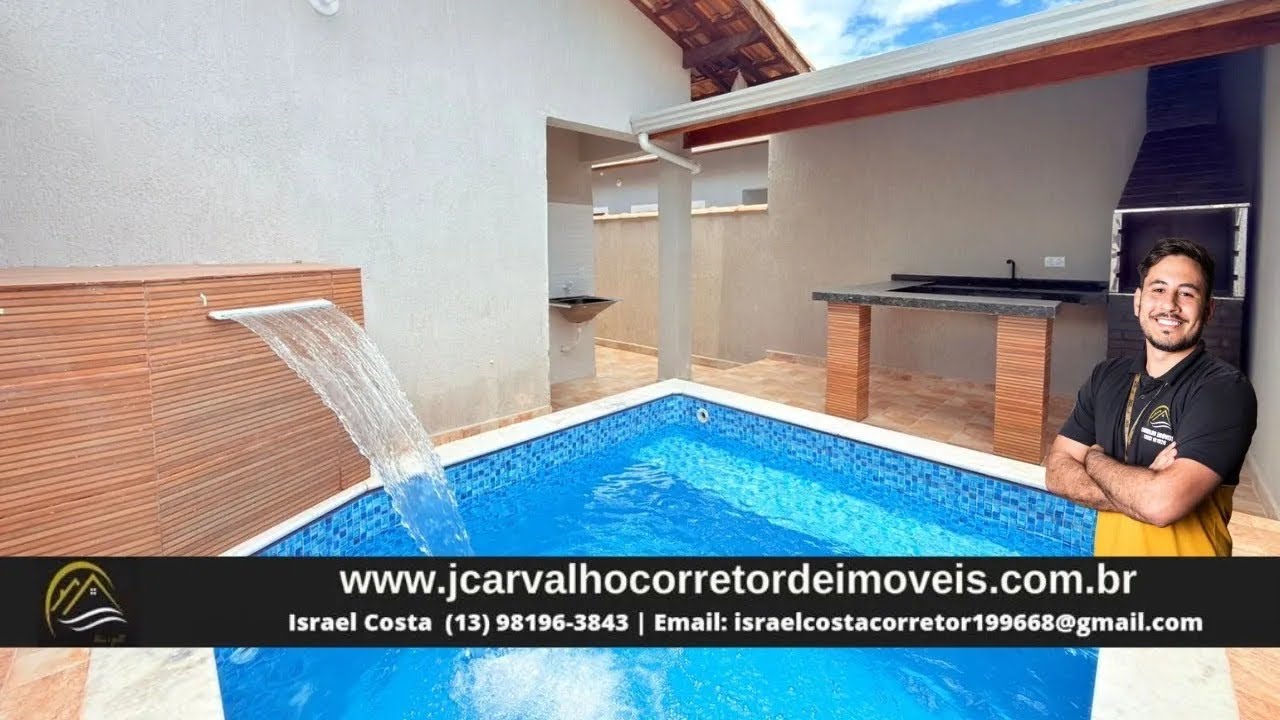 *R$299MIL* PROMOÇÃO IMPERDÍVEL! CASA COM PISCINA E CHURRASQUEIRA PARA VENDA EM ITANHAÉM!