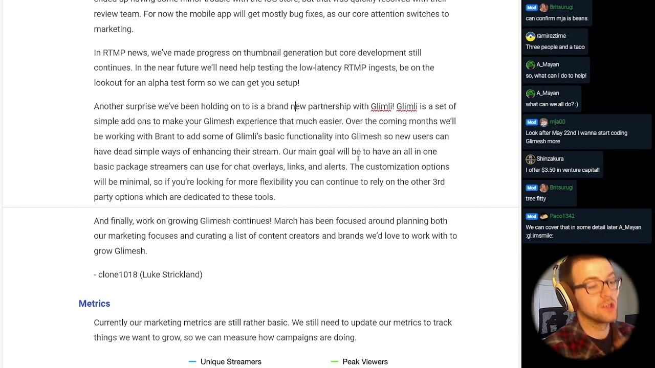 Glimesh Board Meeting 04/2022