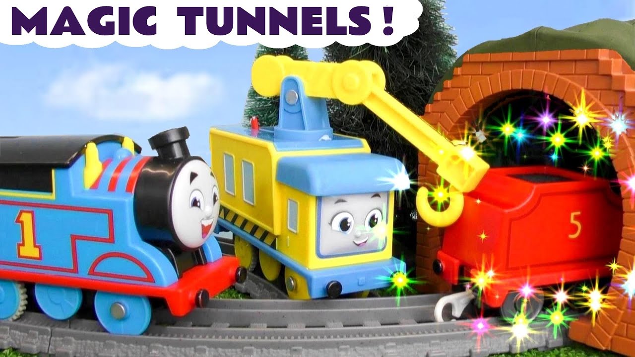 Magical Tunnel Toy Train Stories with Thomas and Minis